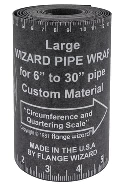 FLANGE WIZARD Wrap-Around WW-17A Large for 6"-30" rør (120" Længde / 5 1/4" Bredde) 35171235