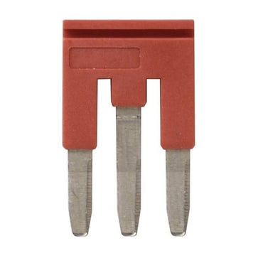 Cross bar for klemrækker 2,5 mm ² push-in plus modeller, 3 poler, rød farve XW5S-P2.5-3RD 669979