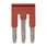Cross bar for terminal blocks 2.5mm² push-in plusmodels 3 poles red color XW5S-P2.5-3RD 669979 miniature