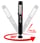 LED pen light genopladelig 220+80 lumen med magnetisk kugleledsfod HAJ LIGHT 49HL220 miniature