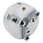 BISON 3-Jaw Lathe Chuck Ø250 mm Cast iron DIN 6350-Mounted on the back (cylindrical holder)-3205-250 353205060300 miniature