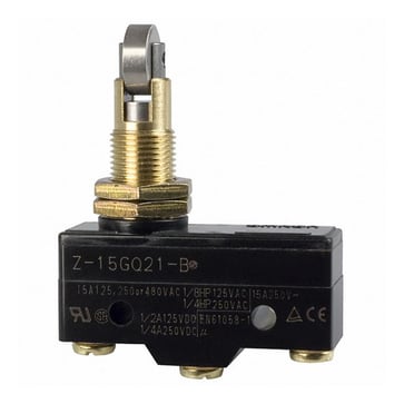 panelmount cross roller plunger SPDT 15A  Z-15GQ21-B 156316