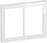 LK FUGA PURE designramme glas 2x1,5 modul, hvid 560D1215 miniature