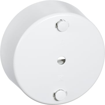 Clip-on rose round Ø 80 mm 4-inputs + earth, white 182A1061