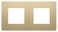 Ramme 2-modul, Pure, alu gold 221-76800 miniature