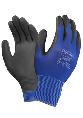 Hyflex Handske 11618 PU Blå Str 10 11618100
