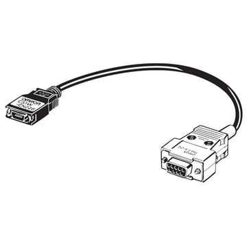 Kommunikationskabel, CS1/CQM1H/CPM2C/CJ1 periferiport til PC 9-pin RS-232C-port, 2 m CS1W-CN226 CHN 224557