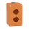 Harmony tom trykknapkasse i orange metal med 2 x Ø30 mm huller for trykknapper og 2 x M20 forskruninger 130 x 80 x 77 mm XAPO2602 miniature