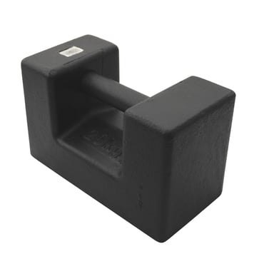 Block test weight 20kg / 1000mg M1 in cast iron with hand grip 18625120