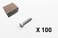 100 Hex cap screw, fully threaded 2009-1050Q1 2009-1050Q1 miniature