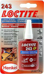 Skruesikring Loctite 243 middel styrke 24 ml 1370569
