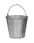Bucket galvanised 12 liter with carry handle 181317 miniature