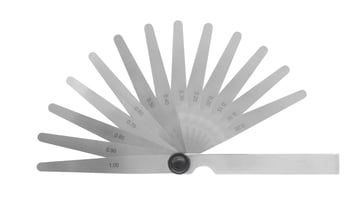 Feeler gauge 0,05-1,00 mm (13 blades) 100 mm conical rounded and 10 mm width 10585093