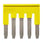 Cross bar for terminal blocks 2.5mm² screwmodels 5 poles Yellow color XW5S-S2.5-5 669262 miniature