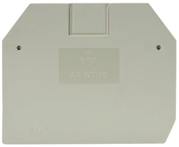Endeplade AP WT 16 grå 07.313.2755.0