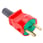 Plug S8 prof round, red/green 443100 miniature