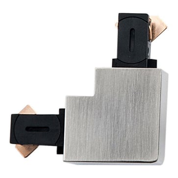 Zip Angled piece Brushed steel 3061