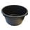 Bucket PE black 90 ltr square 173015 miniature