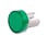 Pushbutton illuminated round green A3CT-500G 140785 miniature