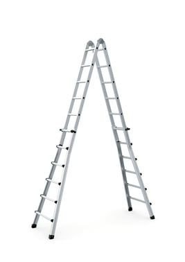 Telescopic multi-function ladder 4x6 steps 6,40m 42396