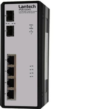 LT Industrial Ethernet unmanaged switch IPGS-0204DSFP-12V 4x100/1000T PoEat+2xSFP 8350-966
