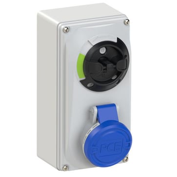 Switch interlock socket Compact 16/3 6h IP44 6113-6 6113-6