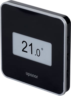 Uponor Smatrix Wave Style Digital termostat med RH sort trådløs T-169 1087817