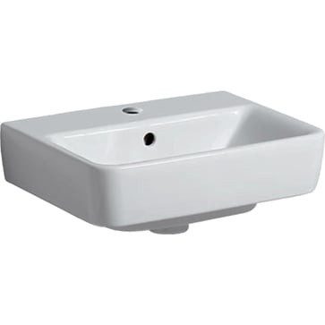 Geberit Renova Plan washbasin, 450 x 340 x 170 mm, white porcelain KeraTect 501.718.00.8