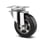 Tente Drejeligt hjul, gummi, Ø160 mm, 350 kg, DIN-kugleleje, med palde Byggehøjde: 200 mm. Driftstemperatur:  -20°/+85° 113470183 miniature