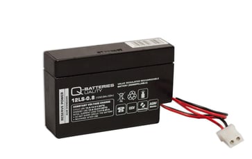 Q-Batteries 12V-0,8Ah blybatteri 96X25X62 100030940