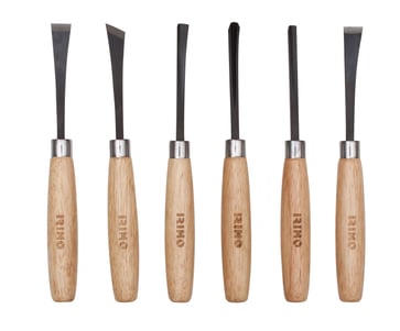 Irimo carving chisel set, 6 pcs in blister packaging 806-6-B