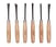 Irimo carving chisel set, 6 pcs in blister packaging 806-6-B miniature