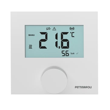 Pettinaroli wireless display room thermostat for Alpha EC-52090WD