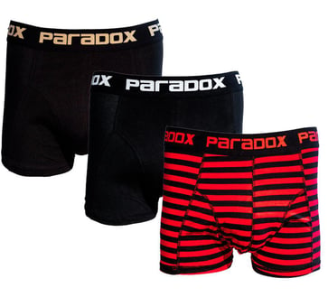 PARADOX boxershorts 3 pak  black 1 - S BXB202S