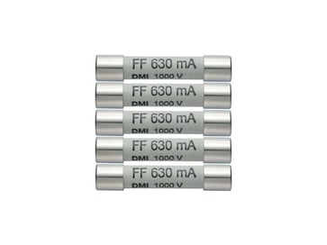 Spare 630 mA/1000 V fuses - 5 items 0590 0006