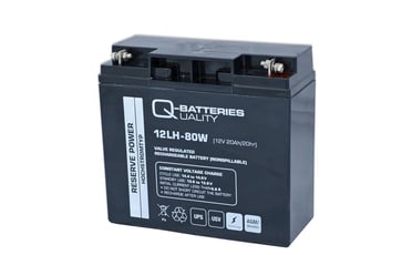 Q-Batteries 12V-20Ah blybatteri High Drain 80W 100030979