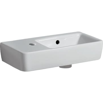 Geberit Renova Compact washbasin f/bathroom furniture, 500 x 250 x 150 mm, white porcelain KeraTect 276350600