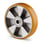 Tente Løs hjul, polyuretan, Ø160x50 mm, Ø20xNL60, DIN-kugleleje Byggehøjde: 160 mm. Driftstemperatur:  -20°/+60° 00836560 miniature