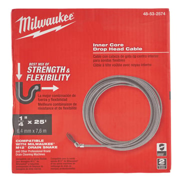 Milwaukee Spiral Pivot Bulb Auger 6mm x 7,6 meter 48532574
