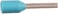 Pre-insulated end terminal A0,34-8ET, 0,34mm² L8, Turquoise 7287-005100 miniature