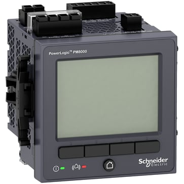 PM8210 24VDC forsyning med display til tavle front. multimeteret kan måle: I, U, P, Q, S, PF, og Hz METSEPM8210