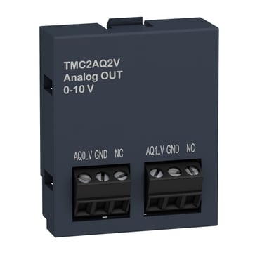 TMC2 Indstikskort Analog, skrueklemmer, Analogudgange 2 (0-10V), 12 Bits TMC2AQ2V