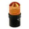 Harmony XVB Ø70 mm komplet lystårn med grundmodul og blinkende LED lys for 24VAC/DC i orange farve XVBL1B5 miniature