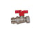 Pettinaroli ball valve with press fitting and end swivel 22 mm x ¾" P102/4R-622 miniature