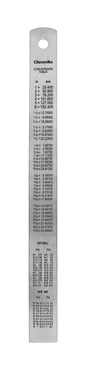 Steel ruler 150X15X0,5 mm Mattin Finish 10310115