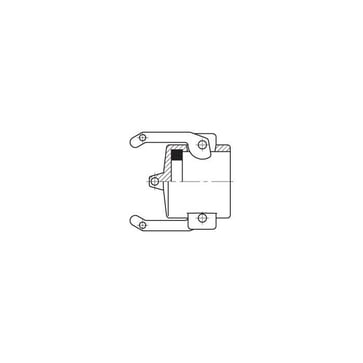 Cam-lock cap for male coupling, PP, 1" 50263016