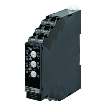 Overvågningsrelæ 17,5 mm bred, Single fase over og under spænding 20 til 600 VAC/DC, 1xSPDT, 100-240 VAC K8DT-VW3CA 669452