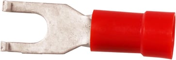Isol. gaffelkabelsko A1537GB, 0,5-1,5mm², M3,5, bøjet, Rød 7278-282600