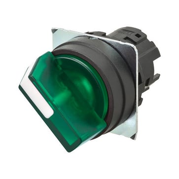 SelectorA22NZ 22 dia., 2 position, Oplyste, bezel plast,Automatisk reset på venstre, farve grøn A22NZ-2BL-TGA 665686