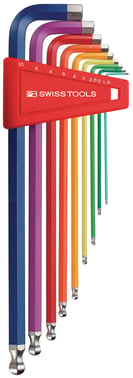 PB stiftnøglesæt L+K Rainbow 1,5-10 mm 41-212LH10RB
